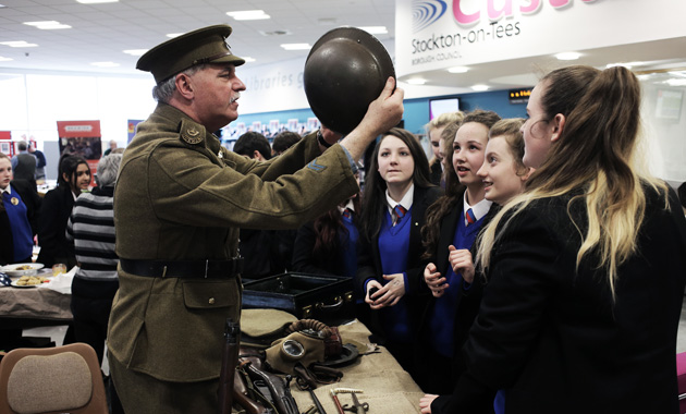 Trench warfare comes to life in Thornaby library