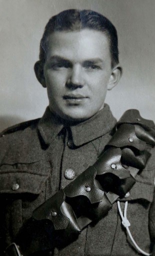 ‘IN FOR IT’: Gunner George James, of Littletown, County Durham