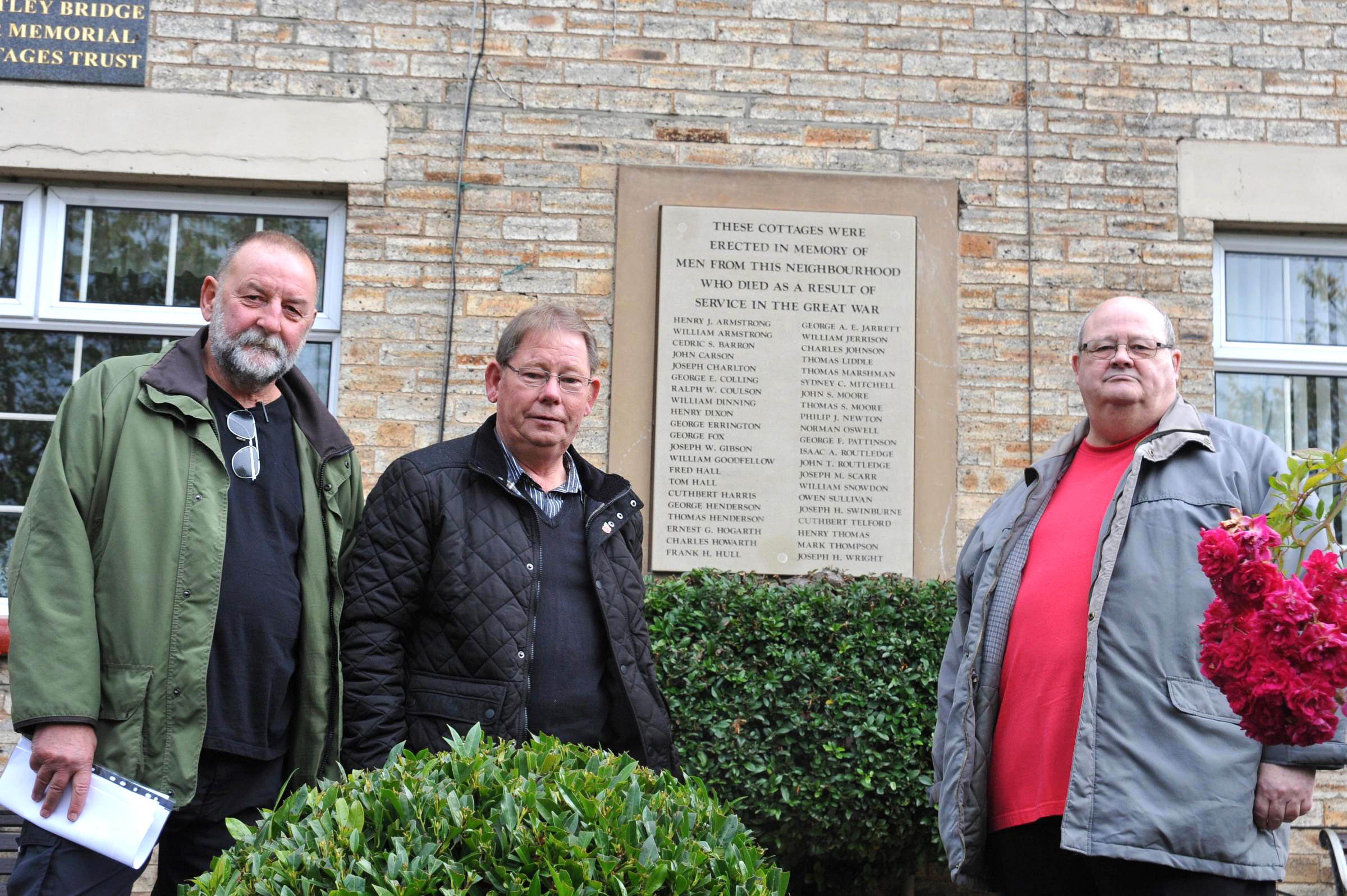 Another 15 servicemen added to village memorial to mark anniversary of First World War