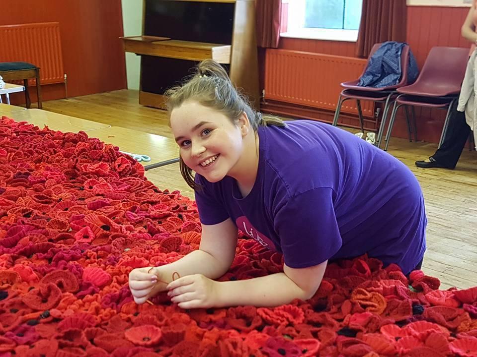 Last poppy of 19,240 sewn onto striking remembrance display ahead of unveiling in West Cornforth, near Ferryhill