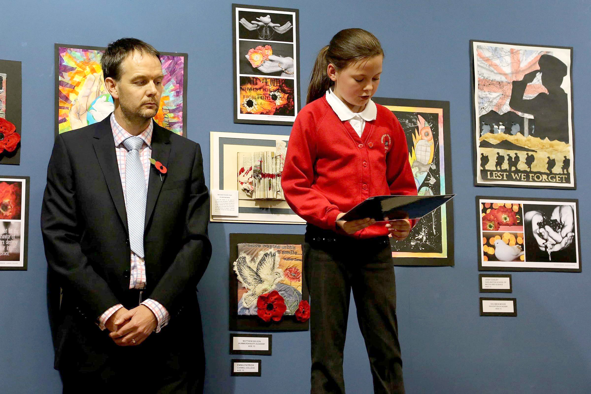 Students pay tribute to WWI veterans with Darlington exhibition in their honour