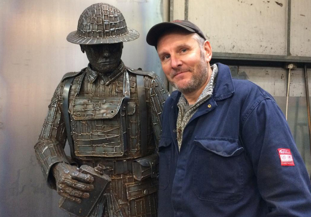 Ray Lonsdale soldier statue to be installed on Tursdale memorial this year