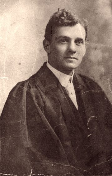 George McKean VC in his university days in Canada