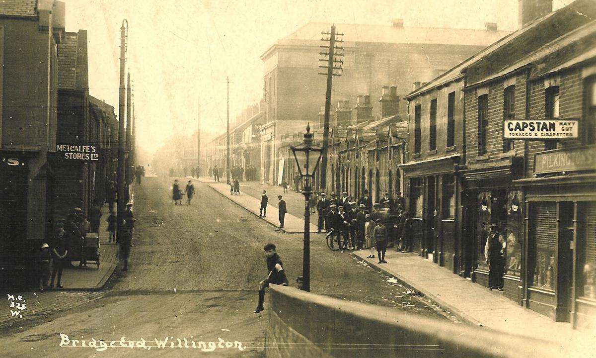 Willington High Street – in the couple of years he was in town, George McKean lived at numbers 102 and 71. Picture courtesy of Olive Linge