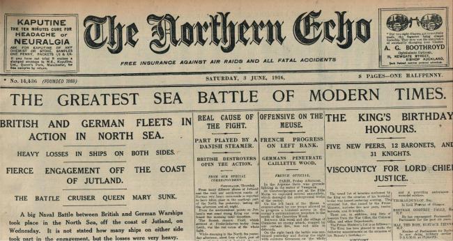 The Evenwood lads who died at the Battle of Jutland 100 years ago