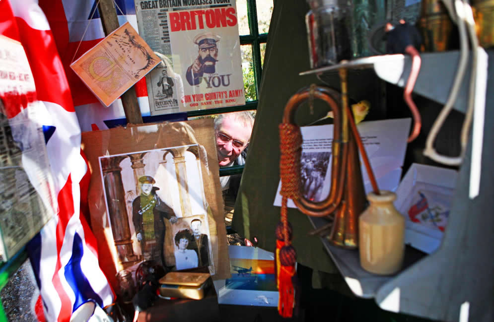 Former phone box is a compact look back to the First World War