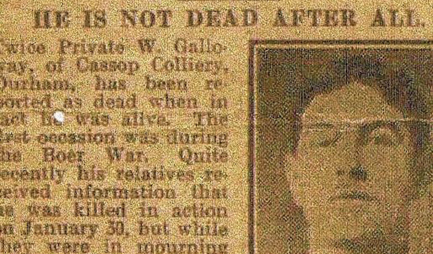 Third time unlucky for Cassop soldier