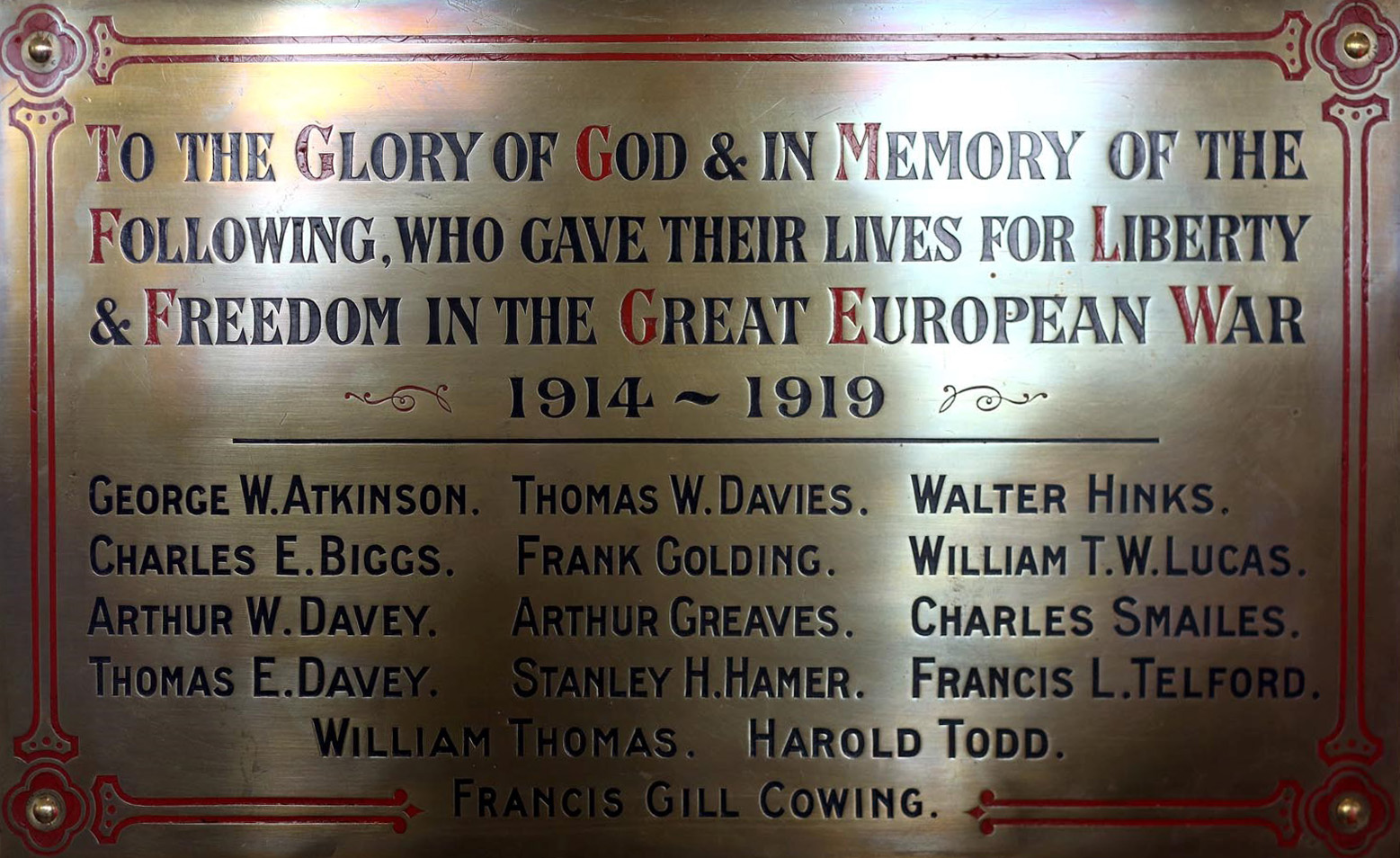 Stories behind the names enshrined on a Darlington plaque to the fallen