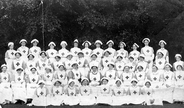 The nurses of the Voluntary Aid Detachment